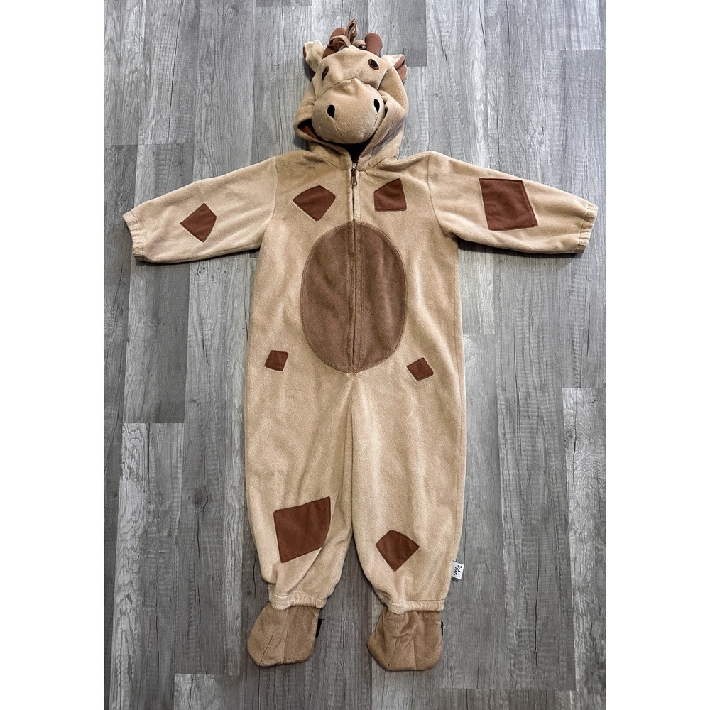 2nd Step Halloween Plush Baby Giraffe Costume Toddler Size 24 Months Hooded